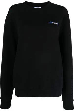 OFF-WHITE Arrows floral-embroidered cotton sweatshirt