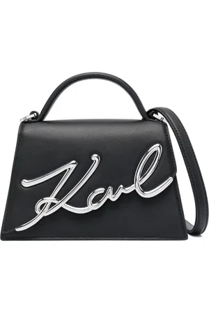 Karl Lagerfeld Essential K Suede Shoulder Bag - Pink