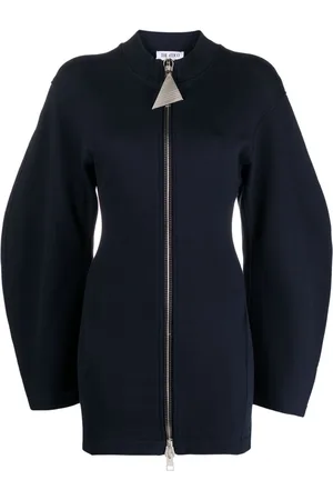 The Attico Zip-up stretch-cotton minidress