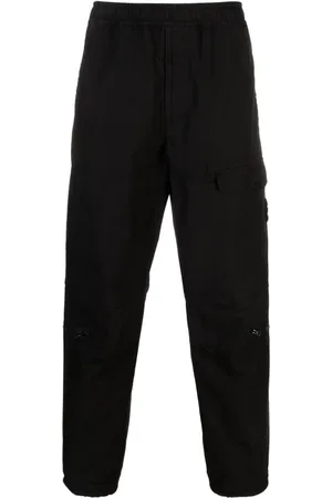 Stone Island Compass-badge ripstop tapered trousers