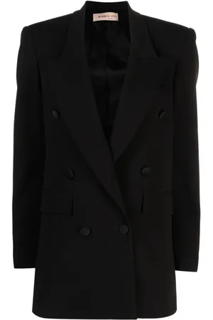 BLANCA Glicy dart-detail double-breasted blazer