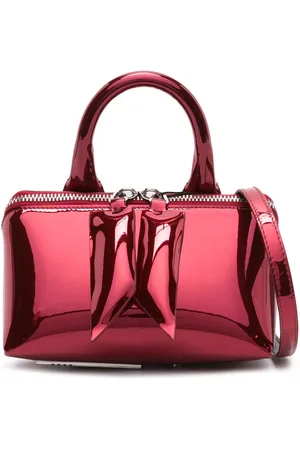 The Attico Friday laminated leather shoulder bag