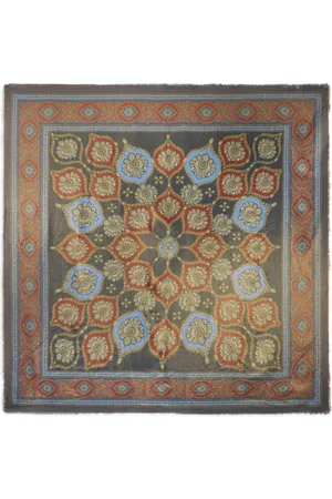 Etro Graphic-print wool-blend scarf