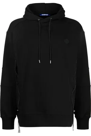 Spoonyard Logo-appliqué panelled hoodie