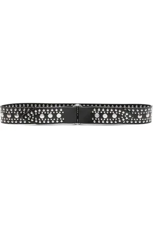 Paco rabanne Rivet-detail stud-embellished leather belt