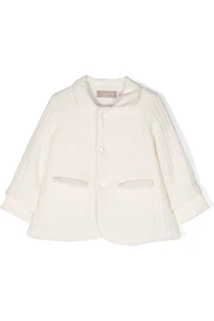 LA STUPENDERIA Textured-finish cotton-blend coat