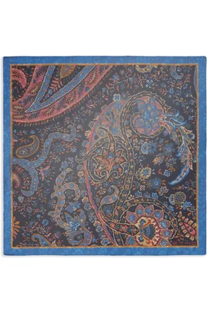 Etro Paisley-print silk pocket scarf