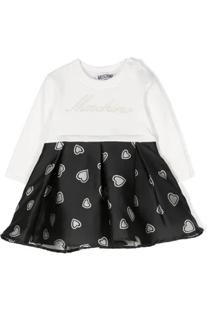 Moschino Logo-print cotton-blend dress