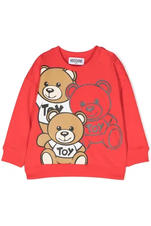 Moschino Teddy Bear- print cotton sweatshirt
