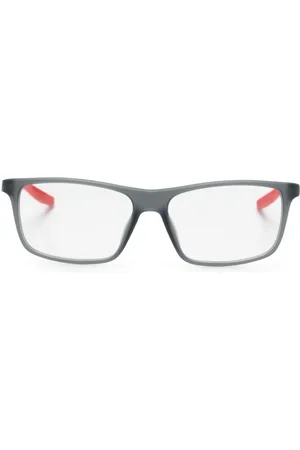 Nike Two-tone rectangle-frame glasses