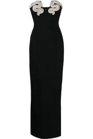 RACHEL GILBERT Lukas crystal-embellished strapless gown