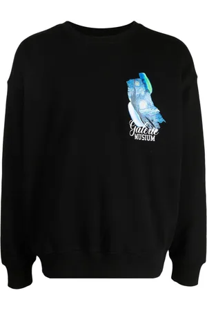 Musium Div. Painterly-print jersey sweatshirt