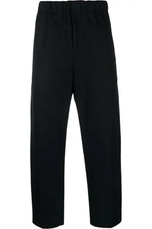 Jil Sander Mid-rise cotton tapered trousers