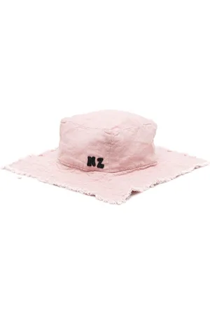 Natasha Zinko Logo-patch frayed-brim hat