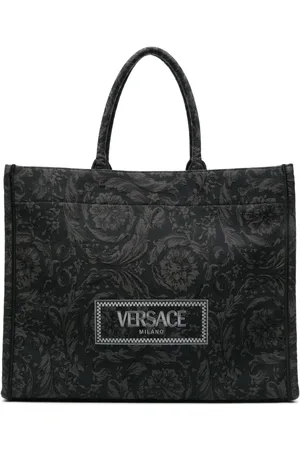 VERSACE Barocco Athena jacquard canvas tote bag