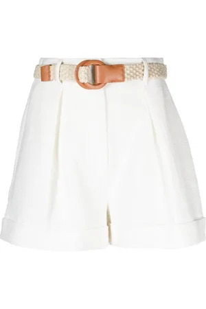 ZIMMERMANN August belted cotton shorts