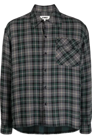 YMC Wray check-pattern cotton shirt