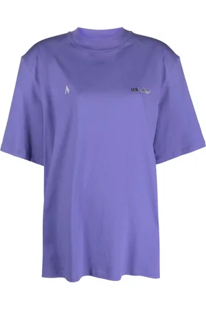 The Attico Kilie shoulder-pads cotton T-shirt