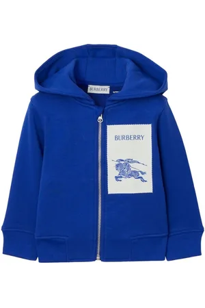 Burberry EKD logo-patch cotton hoodie