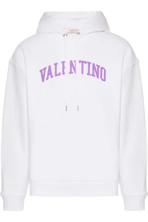 VALENTINO GARAVANI Logo-print drawstring hoodie