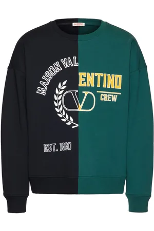 VALENTINO GARAVANI Patchwork logo-print sweatshirt