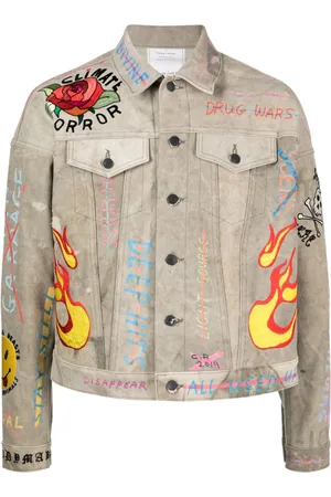 READYMADE Graphic-print button-up jacket