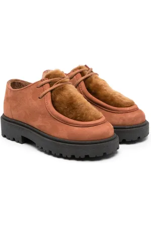Colorichiari lace-up faux-suede shoes - Brown