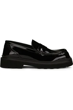 Dolce & Gabbana Square-toe patent-leather loafers