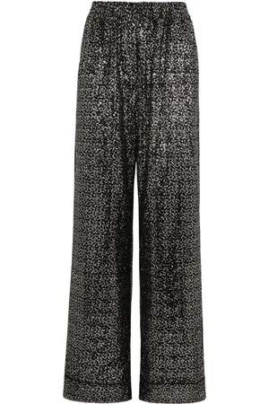 Dolce & Gabbana Sequinned wide-leg trousers