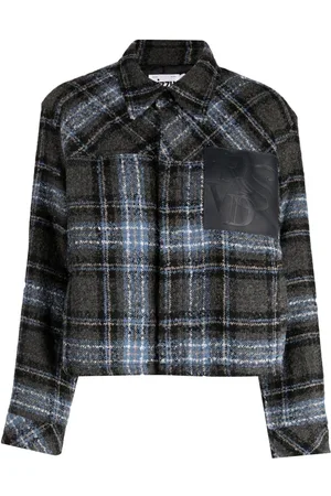 Izzue Plaid-check pattern shirt jacket