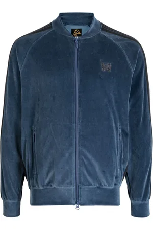 Pins & Needles Zip-up velour track jacket