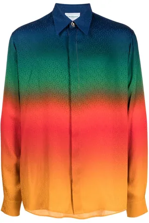 Casablanca Peace Gradient silk shirt