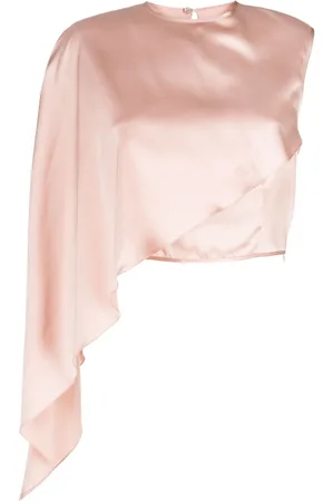 MATÉRIEL by Aleksandre Akhalkatsishvili Asymmetric round-neck crop top