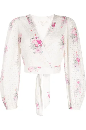LOVESHACKFANCY Kinza broderie-anglaise cotton top