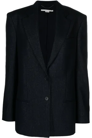 Stella McCartney Lurex-detailing single-breasted blazer