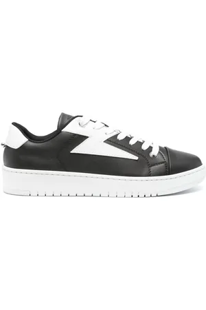Neil Barrett Duran panelled leather sneakers