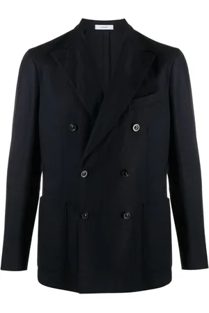 Boglioli Double-breasted wool-blend blazer