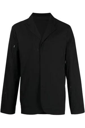 Post Archive Faction PAF Zip-detail notched-collar shirt jacket