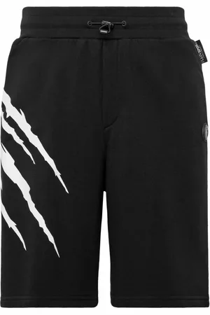 Philipp Plein Scratch elastic-waist shorts