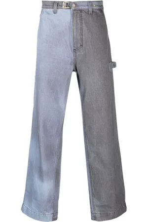 Objects IV Life Two-tone wide-leg jeans