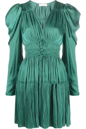ULLA JOHNSON Lu plissé-effect minidress