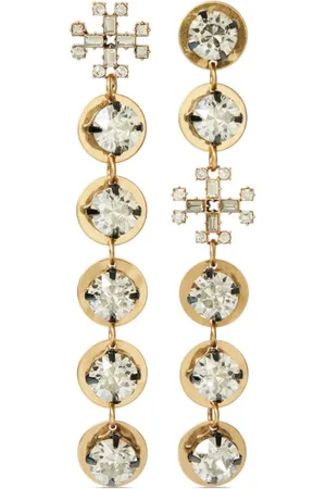 Tory Burch Linear crystal-embellished earrings