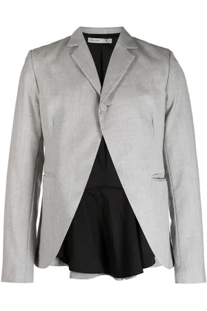 AARON ESH Pleat-detail wool blazer