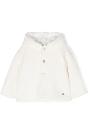 PAZ RODRIGUEZ Logo-charm fleece coat