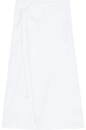 Proenza Schouler Soft poplin wrap skirt