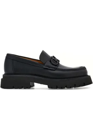 Salvatore Ferragamo Florian square-toe leather loafers