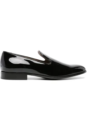Gianvito Rossi Patent-finish leather loafers
