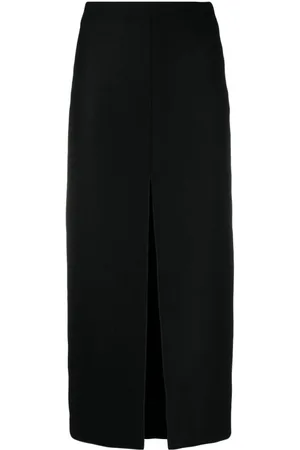 Patou Virgin-wool pencil midi skirt
