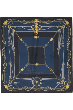 VERSACE Nautical silk scarf