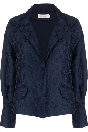 Silvia Tcherassi Sorrento jacquard single-breasted blazer